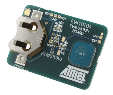 Evaluation board for Atmel AT42QT1010 touch sensor